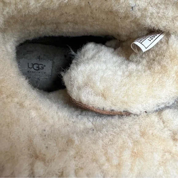 UGG men's Butte Worchester Brown Leather Waterproof Vibram Boots Mens Size 9 - Picture 12 of 13